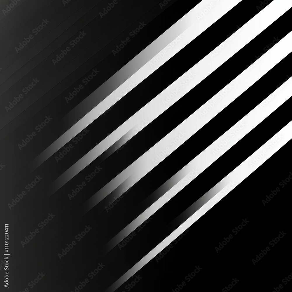 Poster dynamic abstract monochrome lines create a striking visual effect with shades of black and white.