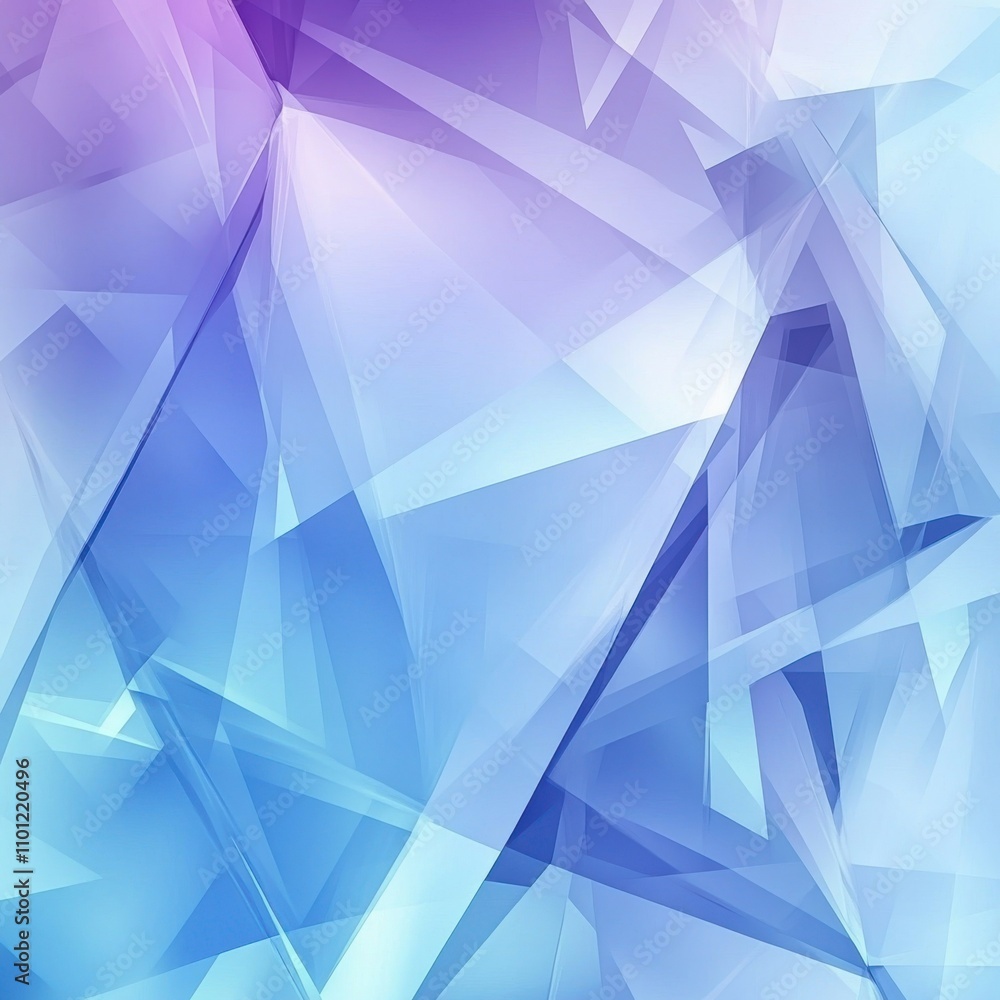 Poster a vibrant abstract background featuring a blend of blue and purple tones with sharp triangular shape