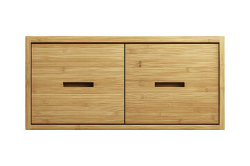 Chic bamboo storage cabinet modern minimalist eco-friendly aesthetic
