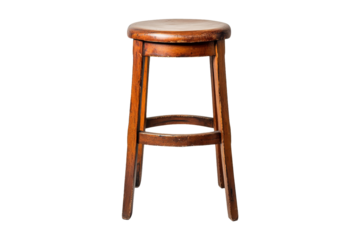 Wooden bar stool showcase home interior furniture style rustic environment close-up view