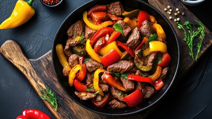 beef and vegetables, Mexican food