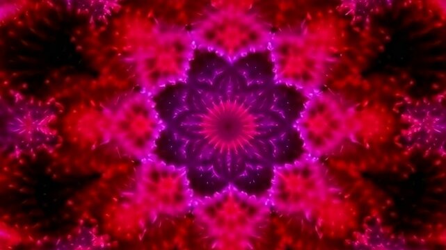 vibrant red and pink patterns of infinite zoom into colorful fractals