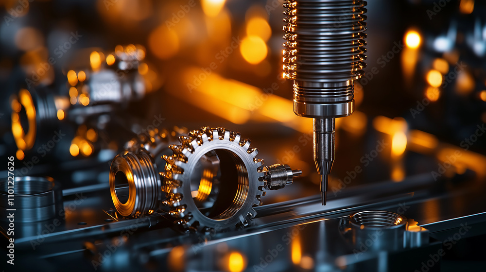 Poster advanced manufacturing process with intricate metal components