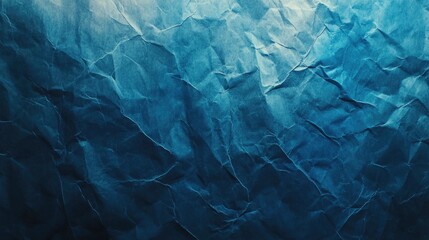 Obraz premium Abstract crumpled blue paper texture background.