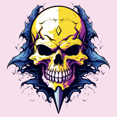 Obraz premium monster demon skull