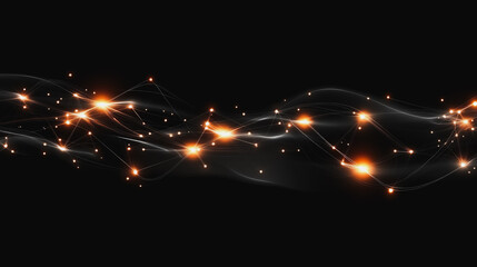 Obraz premium Abstract business connection of lines from nodes It is connected to endless nodes and represents the innovation of communication in the network.