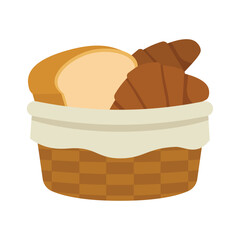 Bakery Bread Basket Illustration - 07