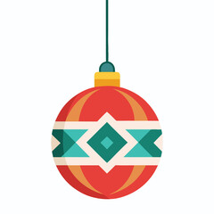 Obraz premium christmas ball decorated vector design 