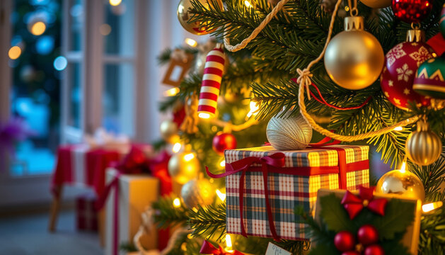 Christmas Tree Decorations With Presents