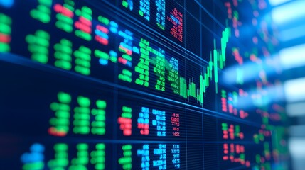 Fototapeta premium Stock Market Data and Trading Charts