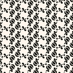 Vector ornamental seamless pattern, abstract monochrome linear texture, geometric figures, Elegant design for prints, decor, fabric, cloth.
