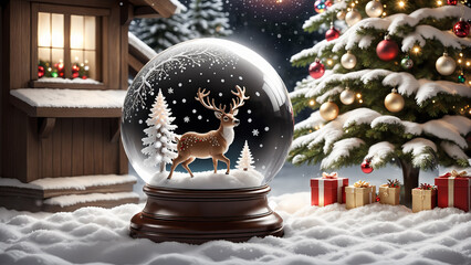 Christmas crystal ball 