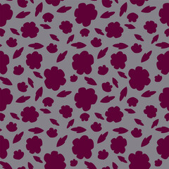 Obraz premium Seamless pattern with flowers. Vector pattern floral. Natural pattern for print and web