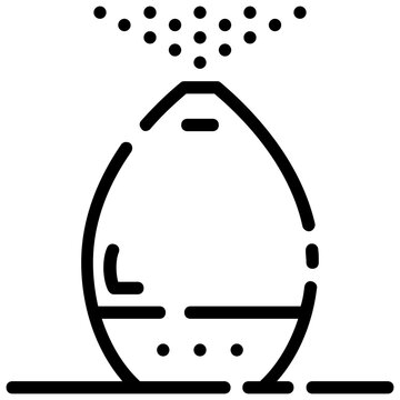 black line art essential oil diffuser clip art preview