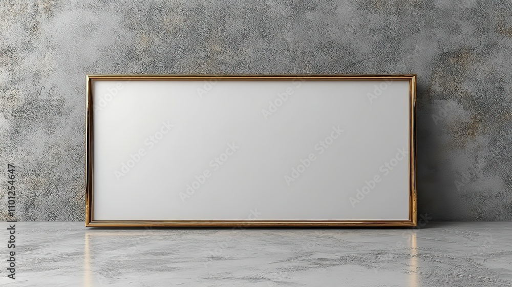 Poster nameplate left blank table card holder realistic mock up of a nameplate isolated on a gray backgroun
