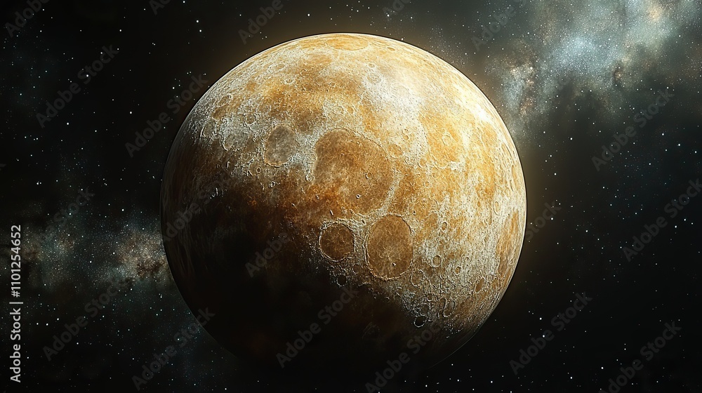 Poster nebulae and planet rendering