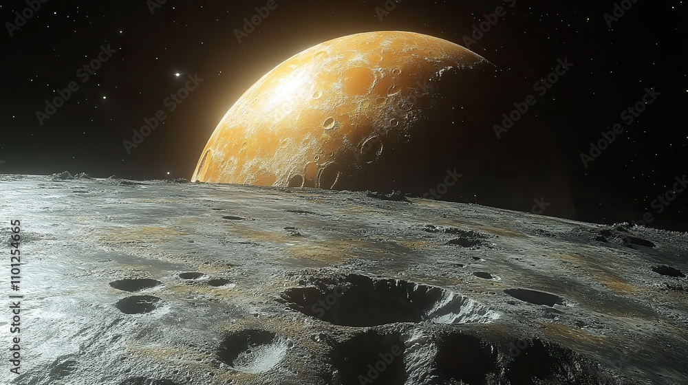Poster nebulae and planet rendering