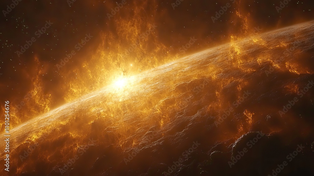Poster nebulae and planet rendering