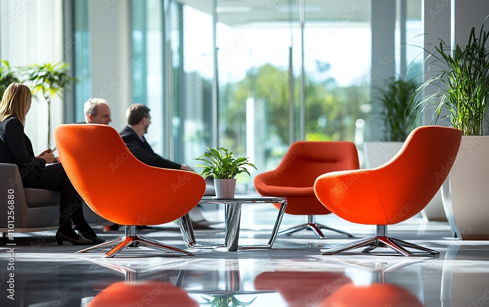 Poster business team brainstorming in a contemporary office with a diverse group, exchanging ideas and stra