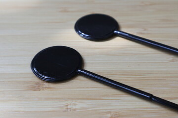 Promotional cocktail stirrer for branding black color