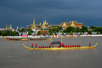 Grand Royal Barge Procession in Chao Phraya river Bangkok, Thailand