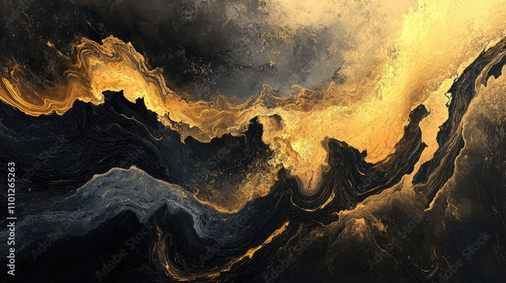 Poster unique abstract art with intricate, high-end patterns and elegant textures, ideal for auctions and g