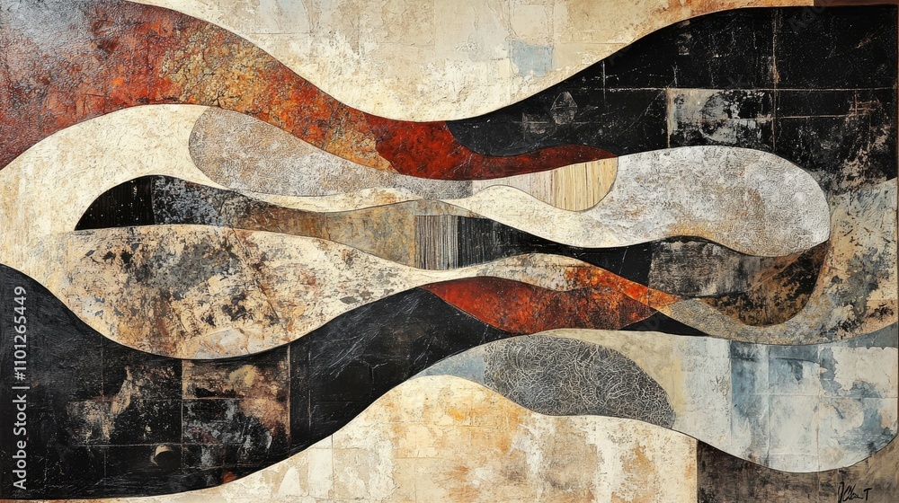 Aufkleber unique abstract art with intricate, high-end patterns and elegant textures, ideal for auctions and g