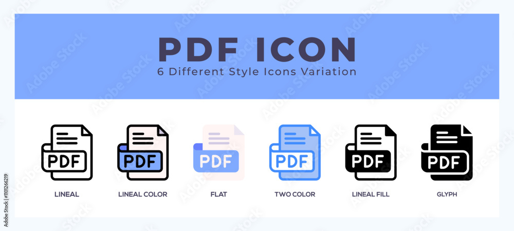 Poster pdf file icon vector for web. and mobile app