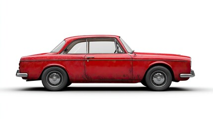Fototapeta premium red car door isolated on white background with clip pat