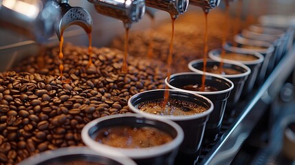 Explore coffee tasting events or cupping session. AI generated