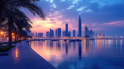 saudi arabia modern international urban skyline and modern architectur