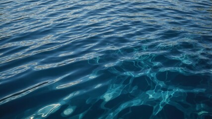 Obraz premium Calm blue water surface with gentle ripples