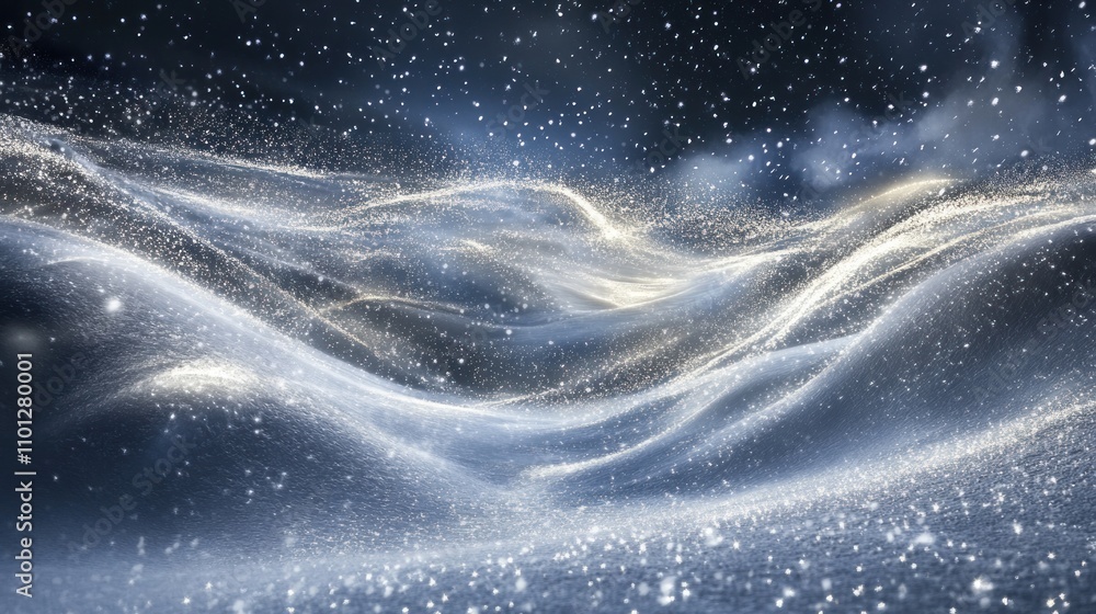 Aufkleber ethereal waves of shimmering light and particles create a dreamlike atmosphere.