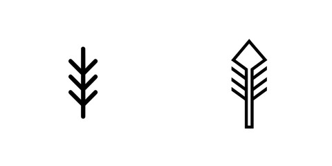 Fototapeta premium Line art icon for importing files or documents, suitable for apps and websites.