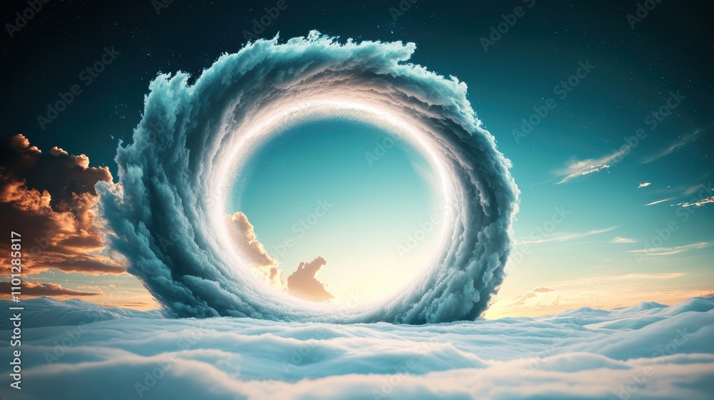 Poster a time lapse image of the aurora borealis swirling and shifting across the sky, capturing its dynami