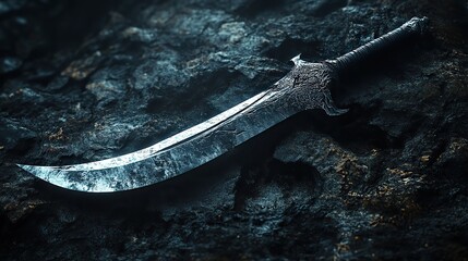 the terrible scythe with dark background rendering