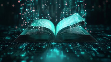 Obraz premium magic book with light