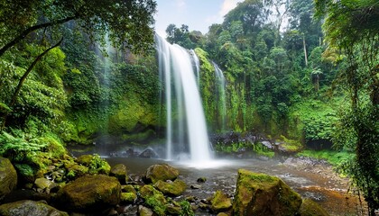 Fototapeta premium waterfall in the forest
