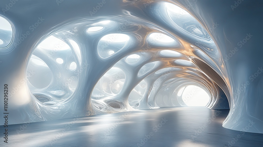 Poster transparent membrane structure rendering