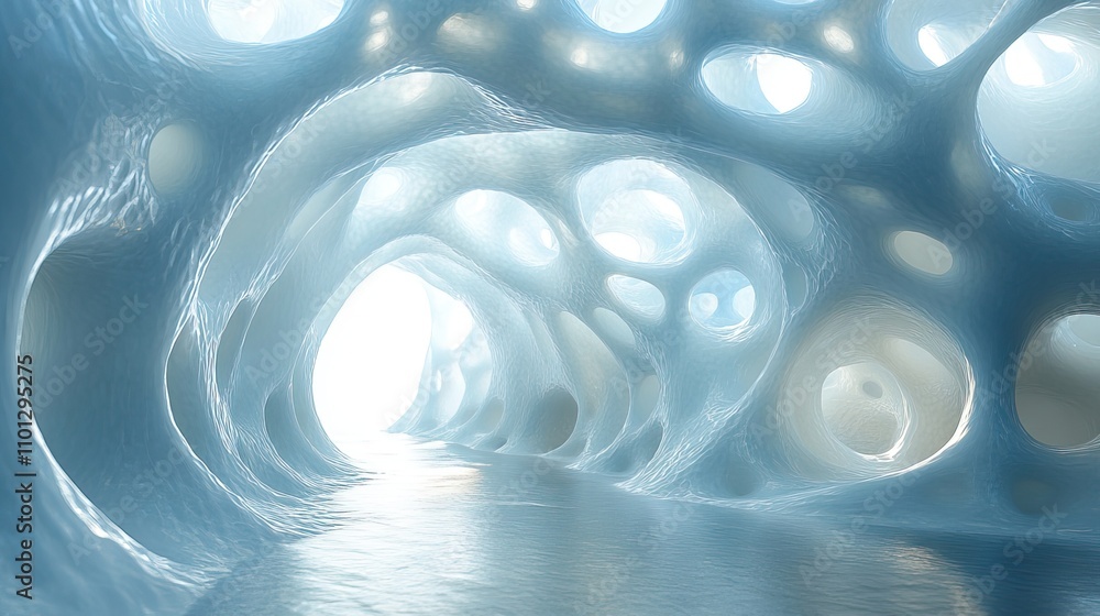 Poster transparent membrane structure rendering