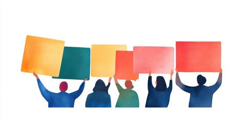 Rank Coordinators: An Artistic Watercolor Depiction of Teamwork and Collaboration in Action