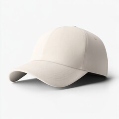 realistic high quality Cream baseball hat mockup