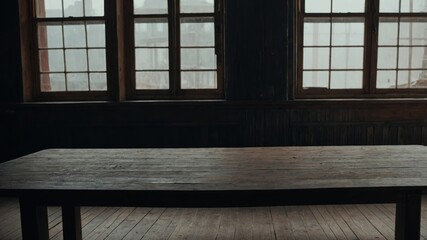 Empty table ready for creative compositions and ideas