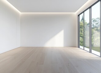 Fototapeta premium Modern Empty Room with Natural Light