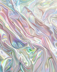 Obraz premium Elegant Digital Textile Design Featuring Light-Refracting Waves