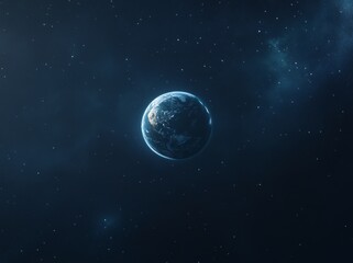 Obraz premium Earth in the vast expanse of space