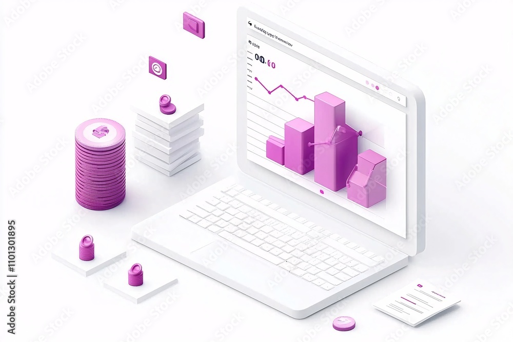 Poster online audience targeting metrics with high-end visualization,