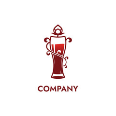Logo for a bar or brewery. Font used in the logo - Jost
