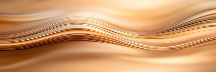 A gold colored wave with a lot of detail. The wave is very long and has a lot of detail