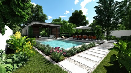 The Modern Swimming Pool Garden
